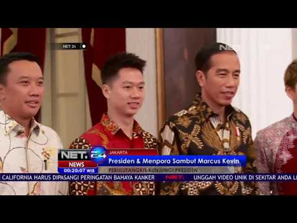 Presiden Serta Menpora Sambut Marcus Gideon dan...
