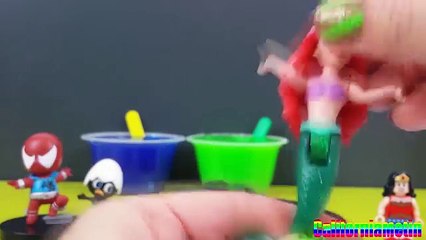 Clay Slime Ice Cream Surprise Spider-Man The Little Mermaid Donald Duck Calimero Pluto Halloween