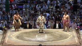2016大相撲名古屋場所　九日目 レスリングのように一進一退の攻防　宇良　対　石浦