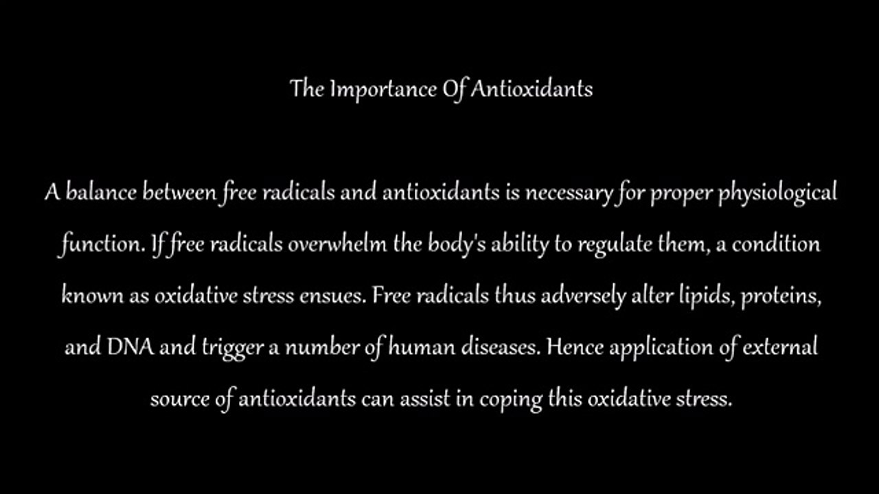 The Importance Of Antioxidants
