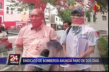 Sindicato de bomberos anuncia paro nacional de 48 horas