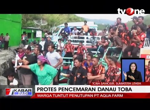Protes Pencemaran Danau Toba, Warga Serbu PT Aqua Farm