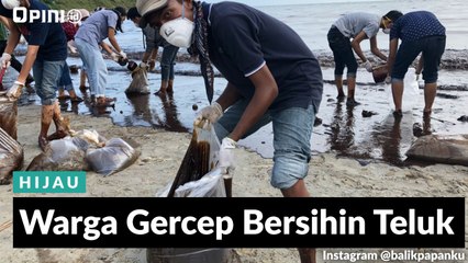 #1MENIT | Warga Gercep Bersihin Teluk