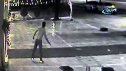 Ortalığı savaş alanına çeviren şahıs sızdığı koltukta gözaltına alındı