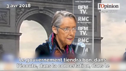 Grève SNCF : «Le gouvernement tiendra bon», affirme Elisabeth Borne