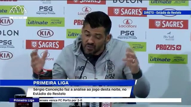 Sérgio Conceição conferência de imprensa após BELENENSES 2 - 0 FC PORTO - LIGA NOS 201718