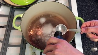 How to safely clean a stained Le Creuset enamal pot or pan