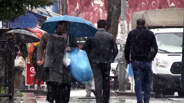 Doğu Anadolu'da nisan ayında kar - KARS