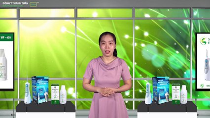 Combo máy tăm nước cầm tay Waterpik WP 450 và nước súc miệng Thanh Hương Plus