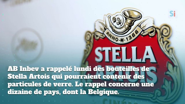 Rappel de bouteilles Stella Artois 33cl qui pourraient contenir des particules de verre