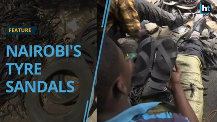 Nairobi is using old tyres to make new shoes