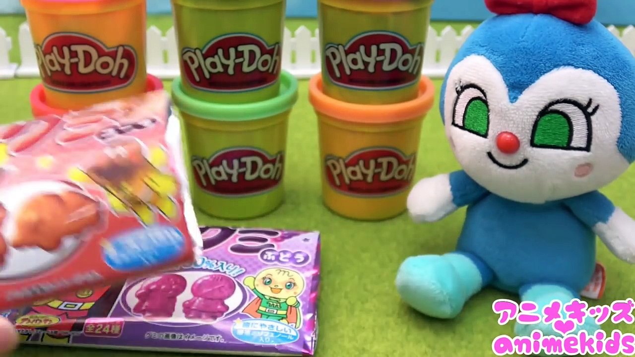 アンパンマン アニメ おもちゃ コキンちゃん アンパンマングミ ねんど バイキンマンにつくるよ❤ アニメキッズ