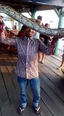 Wav Giant Snake in Great lake play all foreigners so horrible