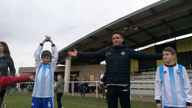 Clapping en famille pour fêter la 1er place au tournoi de Lallaing.