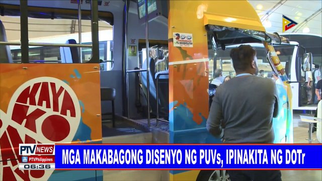 #PTVNEWS: Mga makabagong disenyo ng PUVs, ipinakita ng DOTr