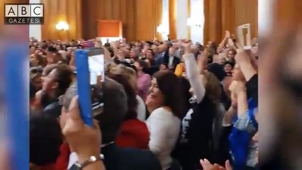 CHP'li Kadınlar Kahraman'ı Meclis'te protesto etti