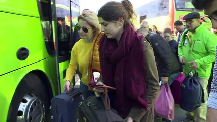 Grève SNCF: ruée vers les bus en gare routière de Strasbourg