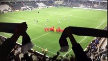 La fiesta de la afición del Heerenveen, equipo de Odegaard, con sus jugadores