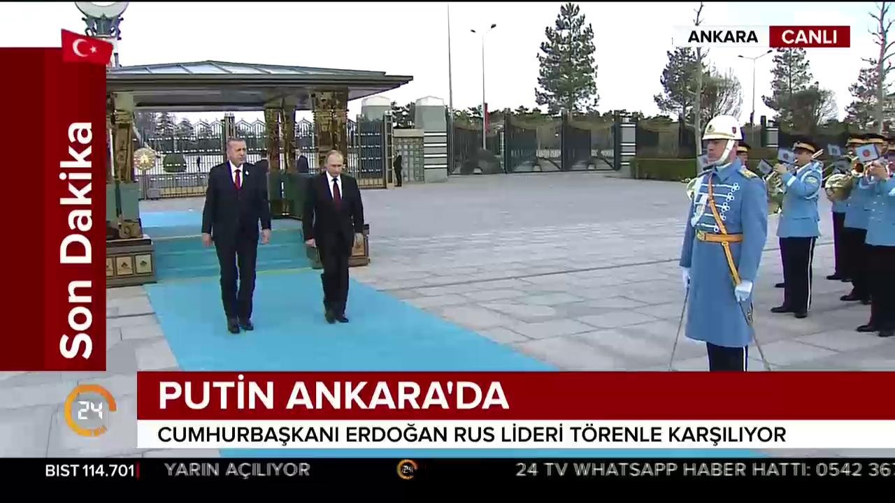 Putin Ankara'da