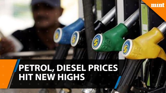 Petrol, diesel prices touch a three year high in the country