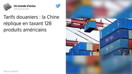 Commerce : la Chine répond à Trump en taxant 128 produits américains.