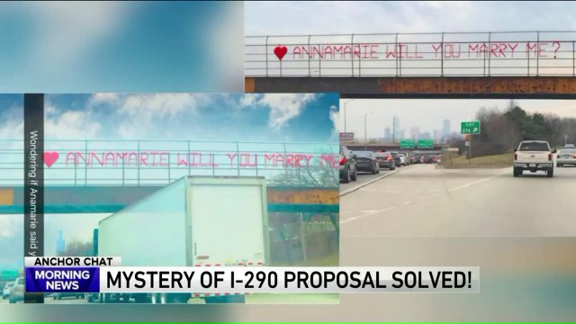 Man Fakes Car Trouble, Asks Girlfriend to Marry Him WIth Highway Sign