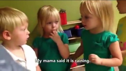 Kid Gets Poked By Sister