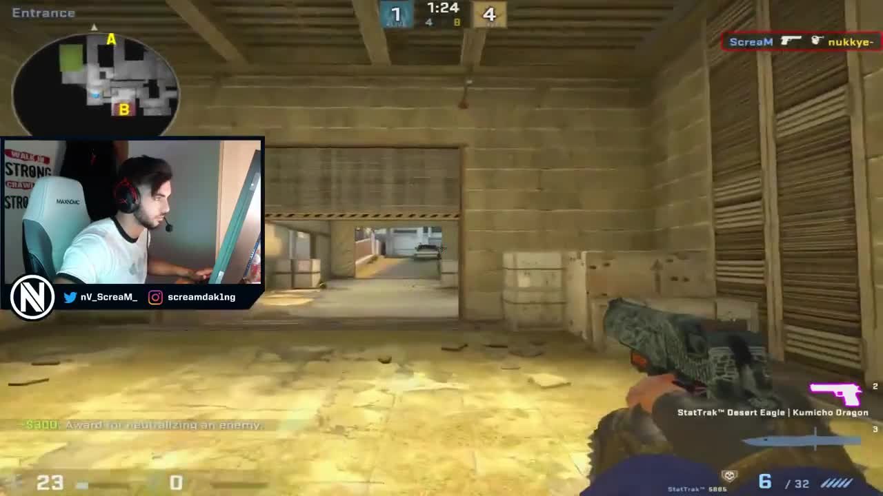 Oh yes, ScreaM knows how to clutch with the deagle