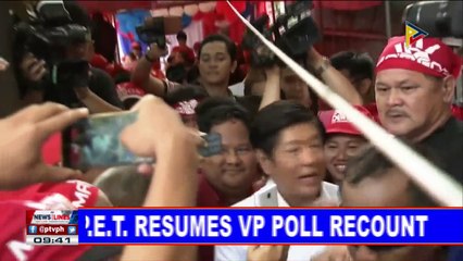 NEWS: PET resumes VP poll recount