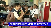 NEWS: Duque resumes visit to hospitals