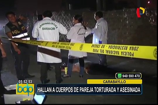 Carabayllo: pareja de esposos es torturada y asesinada