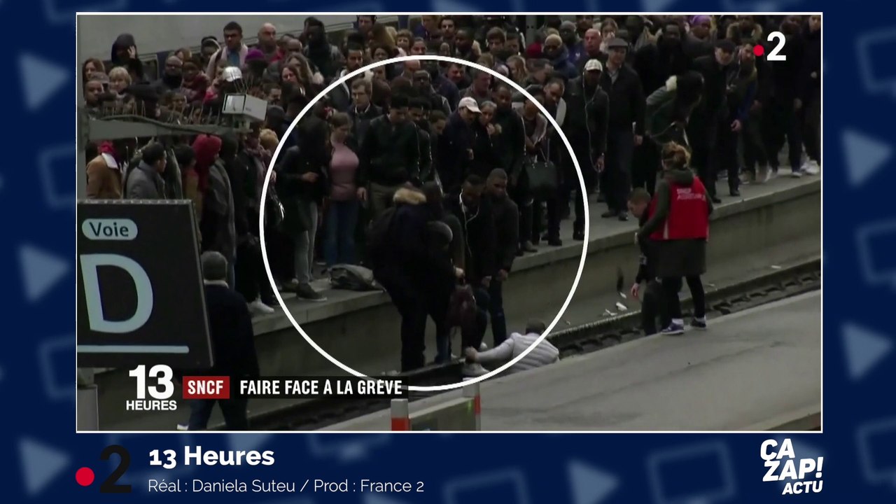 Grève de la SNCF et cohue : bousculée , une femme tombe sur les rails !