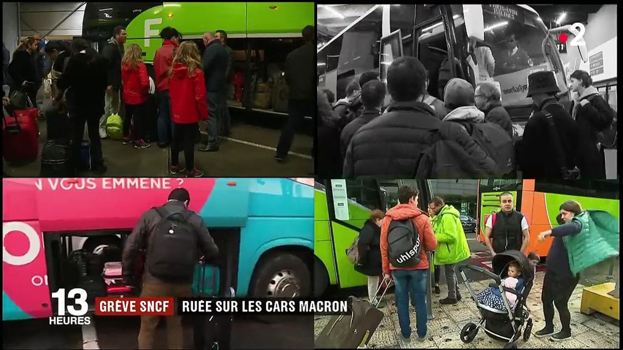 Grève SNCF : la ruée sur les cars Macron