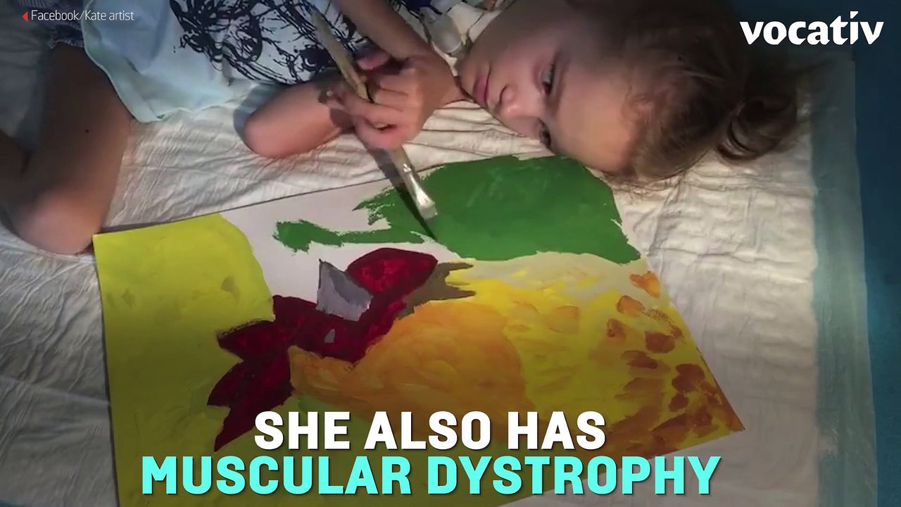 Girl With Muscular Dystrophy Makes Amazing Paintings