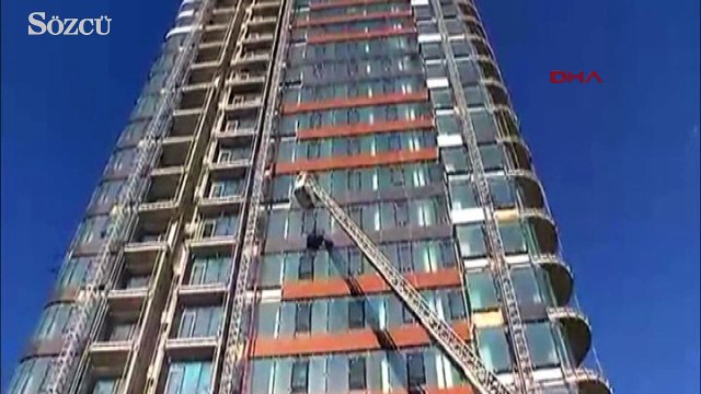 Fikirtepe’de rezidans inşaatında yangın!