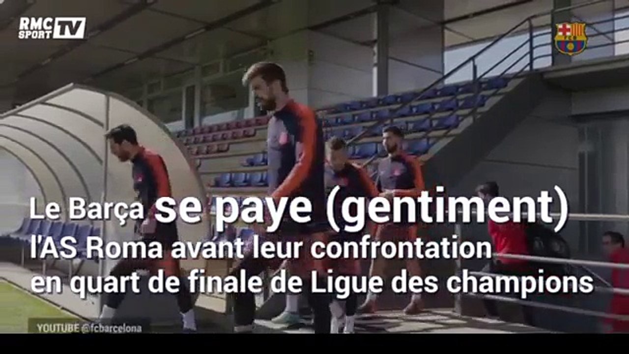 Le FC Barcelone trolle l'AS Roma en mode "Empire Romain" avant le choc en Ligue des Champions