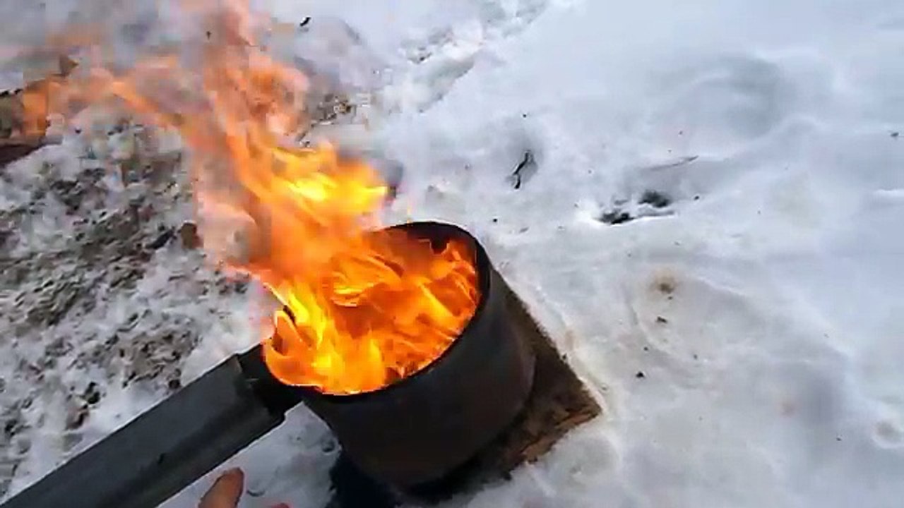 Горелка на отработке «волшебный тазик» 100 кВт.