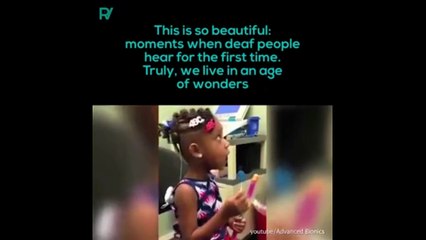 AMAZING MOMENTS OF DEAF PEOPLE HEARING FOR THE FIRST TIME IN LIFE1