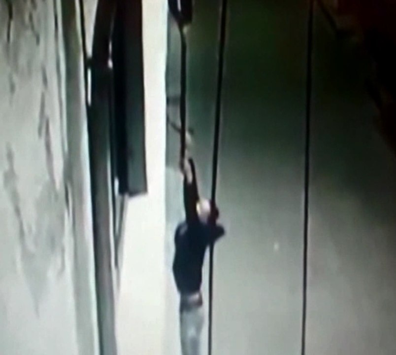 Quito: Cámaras de seguridad captan como banda de roba casas trepan con facilidad las paredes para delinquir