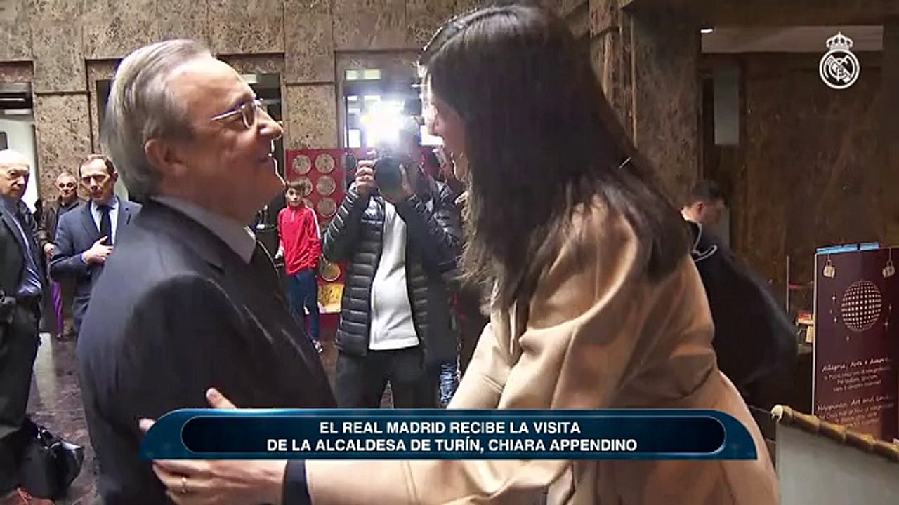 La alcaldesa de Turín recibe al Real Madrid antes de enfrentarse a la Juve
