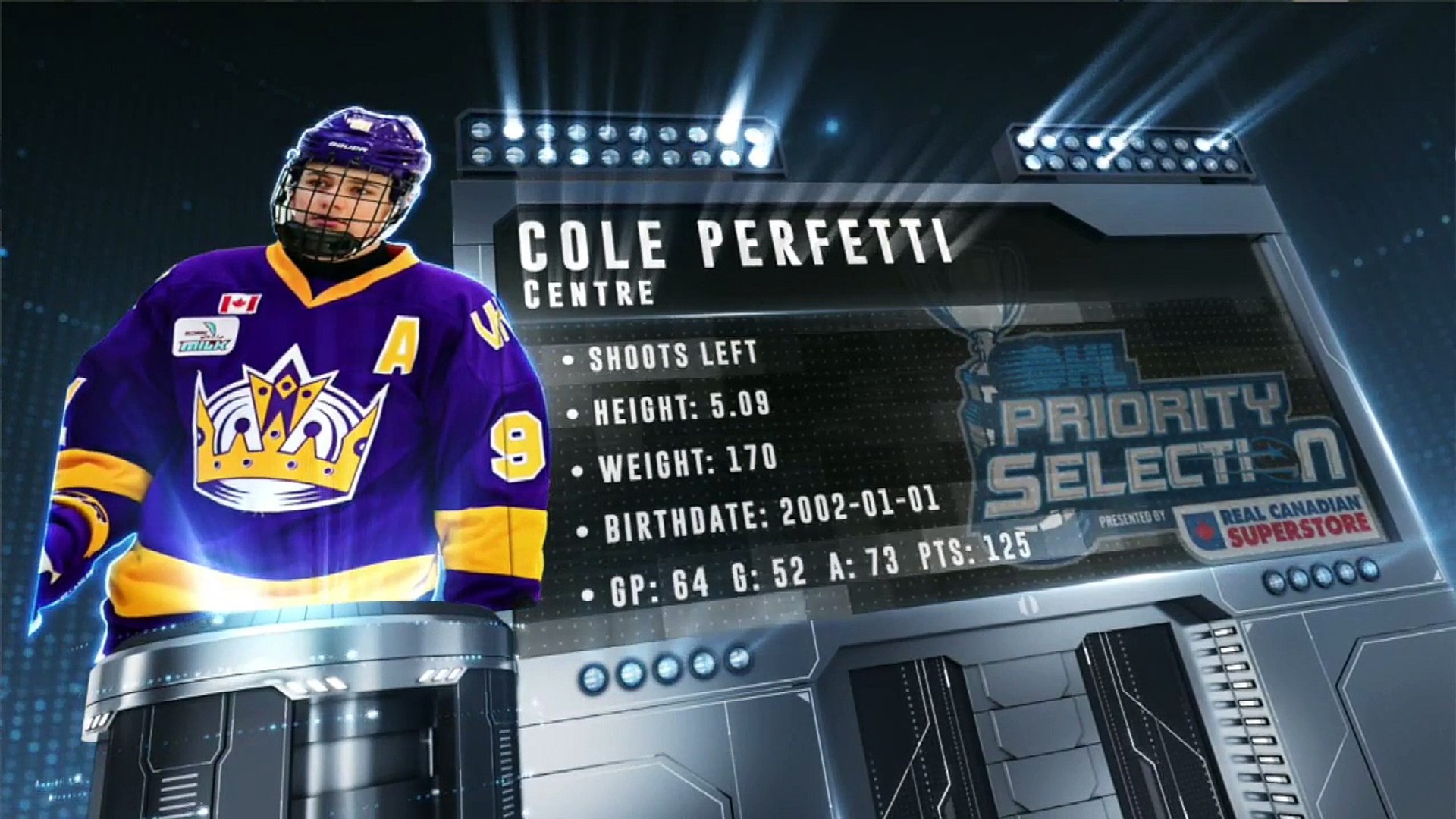 Cole Perfetti – Saginaw Spirit – Player Profile – OHL Writers
