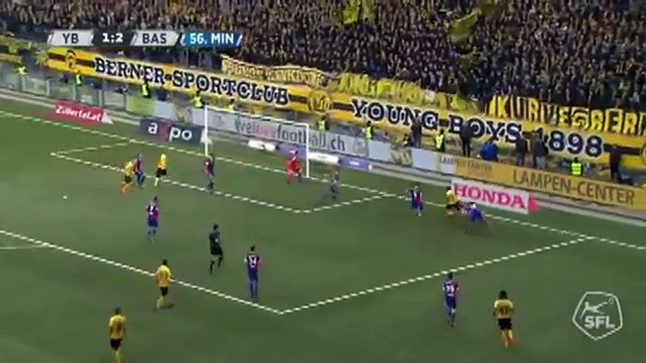 Young Boys 2:2 Basel (Switzerland. Super League. 2 April 2018)
