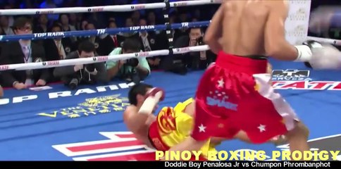Dodie Boy Penalosa Jr vs Chumpon Phrombanphot -SOLID PUNCHES LANDED