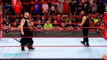 Brock Lesnar vs Roman Reigns before Wrestle mania