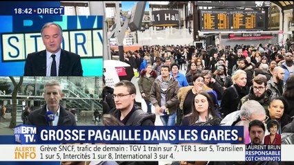 Grève SNCF: la mobilisation a provoqué une grosse pagaille dans les gars