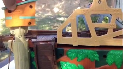 Thomas and Friends Wooden Trains Emily in Play set on a Shaky Bridge n Old Wheezy