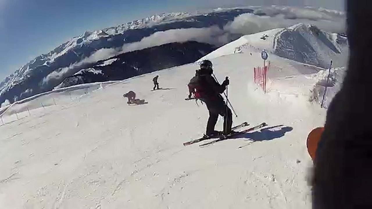 Роза Хутор. Мочилово. Полный спуск с Роза Пик за 5 мин. new