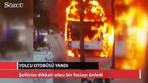 Aydın'da yolcu otobüsü yandı