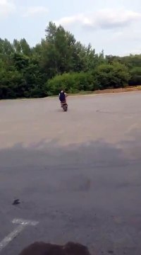 Quand tu perds une roue en plein wheeling ça fait mal aux dents