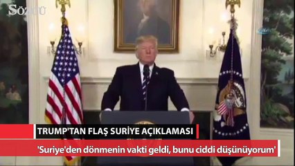 Tải video: Trump’tan flaş Suriye açıklaması